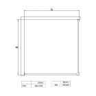 Diplon 100x80 tripla tolóajtós aszimmetrikus zuhanykabin, 5 mm edzett üveggel, 185 cm magas