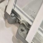 Diplon 120x80 tripla tolóajtós aszimmetrikus zuhanykabin, 5 mm edzett üveggel, 185 cm magas