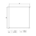 Diplon 120x80 tripla tolóajtós aszimmetrikus zuhanykabin, 5 mm edzett üveggel, 185 cm magas