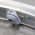 Diplon 90x90 cm íves két tolóajtós zuhanykabin zuhanytálcával és króm szifonnal, krómozott elemekkel, 190 cm magas