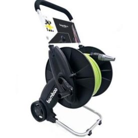   Bamboo fém tömlőkocsi szett 1/2 col, 23 méteres locsolótömlővel, gyorscsatlakozóval és csapcsatlakozóval