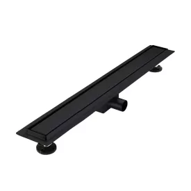   Diplon Zenflow Matt Black 75 cm rozsdamentes acél komplett zuhanyfolyóka