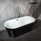 Noa szabadon álló fürdőkád 170x75x56 cm fekete