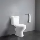 Cleano monoblokkos mély öblítésű WC hátsó kifolyással, tartállyal, wc tetővel