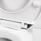 Cleano monoblokkos mély öblítésű WC hátsó kifolyással, tartállyal, wc tetővel