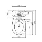 Cleano monoblokkos mély öblítésű WC hátsó kifolyással, tartállyal, wc tetővel