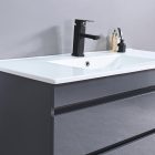 Cube 100 alsó fürdőszobabútor kerámia mosdóval 2 fiókos antracit szürke