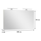 Cube 100x60 cm tükör