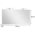 Cube 120x60 cm tükör