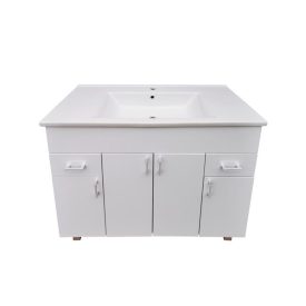   Viva STYLE Ekonomik PLUS 100 lábon álló fürdőszobabútor Sanovit SOFT 13100 mosdóval 101 x 45,5 cm