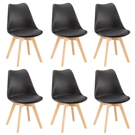 Silla étkezőszék 6 db fekete színben