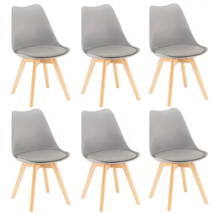Silla étkezőszék 6 db szürke színben