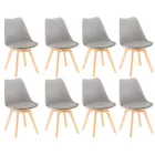 Silla étkezőszék 8 db szürke színben