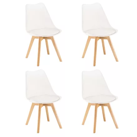 Silla étkezőszék 4 db fehér színben