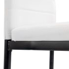 Tino NOVA Étkezőszék fehér-fekete színben