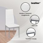 Tino NOVA Étkezőszék fehér-szürke színben