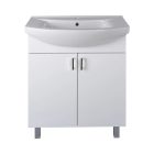 Viva STYLE Ekonomik 75 lábon álló 2 ajtós fürdőszobabútor Sanovit ZENON 6075 mosdóval 75*50