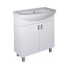 Viva STYLE Ekonomik 75 lábon álló 2 ajtós fürdőszobabútor Sanovit ZENON 6075 mosdóval 75*50