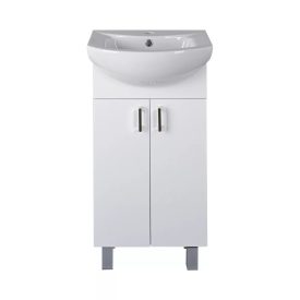   Viva STYLE Ekonomik 45 lábon álló 2 ajtós fürdőszoba bútor Sanovit ZENON 6045 mosdóval 45 x 40 cm