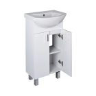 Viva STYLE Ekonomik 45 lábon álló 2 ajtós fürdőszoba bútor Sanovit ZENON 6045 mosdóval 45 x 40 cm