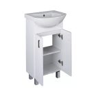 Viva STYLE Ekonomik 45 lábon álló 2 ajtós fürdőszoba bútor Sanovit ZENON 6045 mosdóval 45 x 40 cm