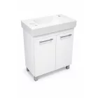 VivaStyle PANEL- KMT 60 lábon álló fürdőszobabútor CeraStyle SHARP -JOBB CSAPLYUKAS mosdóval 60x30cm