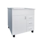 Viva STYLE Karina 65 lábon álló fürdőszobabútor 3 fiókos Sanovit ATRIA 9065 mosdóval 65 x 45,5 cm