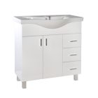 Viva STYLE Bianka 80 lábon álló fürdőszobabútor 3 fiókos Sanovit ALBATROS 10080 mosdóval 80 x 46 cm