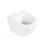 Delos Adriatic Chrome fehér perem nélküli fali WC szett, falba építhető wc tartállyal, nyomólappal, wc ülőkével