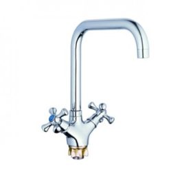   Zegor króm álló kétkaros kerámiabetétes mosogató csaptelep DML4-C827