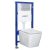 Tinos White Duofix Delta Chr falba építhető WC tartály szett
