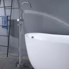 Leziter Tia kétkaros szabadon álló kádtöltő csaptelep zuhanyszettel, króm
