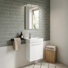 Fantastic fürdőszoba bútor Melanie tükörrel, fehér színben