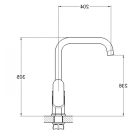 Zegor króm álló egylaros kerámiabetétes mosogató csaptelep GAB4-A136