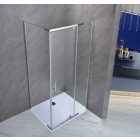 Galatro 100x80 cm aszimmetrikus zuhanykabin zuhanytálca nélkül