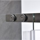 Galatro 100x80 cm aszimmetrikus zuhanykabin zuhanytálca nélkül