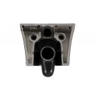 CeraStyle IBIZA fekete fali WC szögletes - mély öblítés - perem nélküli