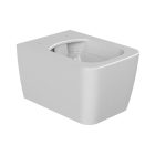 Cerastyle Hera MATT fehér perem nélküli mély öblítésű szögletes fali wc, tető nélkül