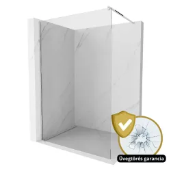   Arlo Walk-In Nano 100x200 cm, univerzális króm zuhanyfal 8 mm vastag vízlepergető biztonsági üveggel