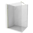 Arlo Gold Walk-In 90x200 cm, arany színű univerzális zuhanyfal 8 mm vastag vízlepergető biztonsági üveggel