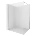 Arlo Matt Walk-In zuhanyal 8 mm vastag vízlepergető biztonsági matt üveggel, 200 cm magas, króm profillal és távtartóval