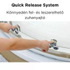 Elio Black 80X80 cm íves két tolóajtós zuhanykabin 6 mm vízlepergető biztonsági üveggel, fekete elemekkel, 190 cm magas