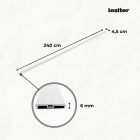 Vinyl SPC padló burkolatváltó Hradok tölgy 2400x45x6 mm