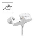 Cseke Kubo króm egykaros fali kerámiabetétes zuhany csaptelep zuhanyszettel