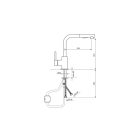 DARK Mosogató csaptelep – kihúzható gégecsöves – /PRÉMIUM – 72 hónap garancia!/