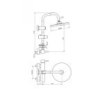 DARK Trópusi Zuhany csaptelep – komplett – /PRÉMIUM – 72 hónap garancia!/