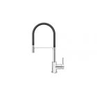  Cseke ZERRO króm álló egykaros kerámiabetétes mosogató csaptelep flexibilis kifolyóval