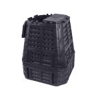 740 literes fekete műanyag komposztáló