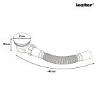 Zuhanytálca szifon 60 mm-es fekete
