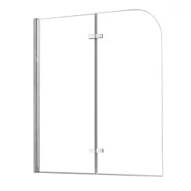   Leziter Alor 120x140 cm 2 szárnyú kádparaván, 6 mm üveg, króm